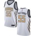 Men's Nike Atlanta Hawks #55 Dikembe Mutombo Swingman White NBA Jersey - City Edition