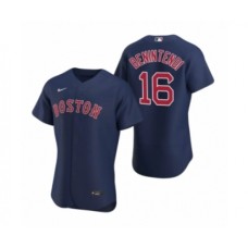 Men's Boston Red Sox #16 Andrew Benintendi Nike Navy Authentic 2020 Alternate Stitched Jersey