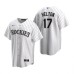 Men's Nike Colorado Rockies #17 Todd Helton White Home Stitched Baseball Jersey