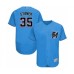 Men's Miami Marlins #35 Ryne Stanek Blue Alternate Flex Base Authentic Collection Baseball Player Stitched Jersey