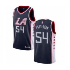 Men's Los Angeles Clippers #54 Patrick Patterson Authentic Navy Blue Basketball Stitched Jersey - City Edition