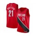 Men's Portland Trail Blazers #21 Hassan Whiteside Swingman Red Finished Basketball Stitched Jersey - Statement Editio