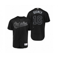 Men's Orioles Trey Mancini Boomer #16 Black 2019 Players Weekend Authentic Stitched Jersey