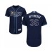 Men's Tampa Bay Rays #36 Andrew Kittredge Navy Blue Alternate Flex Base Authentic Collection Baseball Player Stitched Jersey