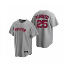 Men's Boston Red Sox #25 Kevin Plawecki Nike Gray Replica Road Stitched Jersey