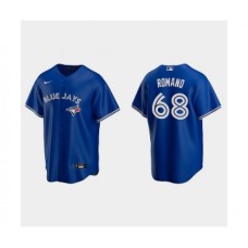 Men's Blue Jays #68 Jordan Romano Royal Replica Stitched Jersey