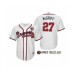 Men's 2019 Armed Forces Day Fred McGriff #27 Atlanta Braves White Stitched Jersey