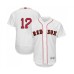 Men's Boston Red Sox #12 Brock Holt White 2019 Gold Program Flex Base Authentic Collection Baseball Jersey