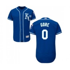 Men's Kansas City Royals #0 Terrance Gore Royal Blue Alternate Flex Base Authentic Collection Baseball Jersey