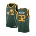 Men's Nike Utah Jazz #32 Karl Malone Green Swingman Jersey - Earned Edition