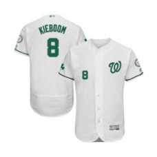 Men's Washington Nationals #8 Carter Kieboom White Celtic Flexbase Authentic Collection Baseball Player Stitched Jersey