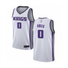 Men's Sacramento Kings #0 Trevor Ariza Authentic White Basketball Jersey - Association Edition