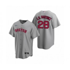 Men's Boston Red Sox #28 J.D. Martinez Nike Gray Replica Road Stitched Jersey