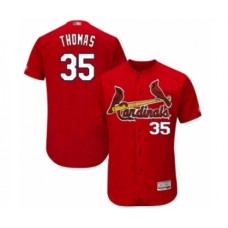 Men's St. Louis Cardinals #35 Lane Thomas Red Alternate Flex Base Authentic Collection Baseball Player Stitched Jersey