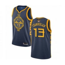 Men's Golden State Warriors #13 Wilt Chamberlain Swingman Navy Blue Basketball 2019 Basketball Finals Bound Jersey - City Edition