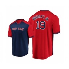 Men's Jackie Bradley Jr. Boston Red Sox #19 Navy Red Iconic Player Majestic Stitched Jersey