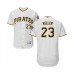 Men's Pittsburgh Pirates #23 Mitch Keller White Home Flex Base Authentic Collection Baseball Player Stitched Jersey