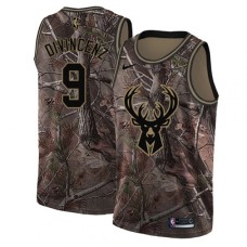 Men's Nike Milwaukee Bucks #9 Donte DiVincenzo Swingman Camo Realtree Collection NBA Jersey