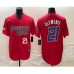 Men's Puerto Rico Baseball #21 Roberto Clemente Number 2023 Red World Classic Stitched Jerseys