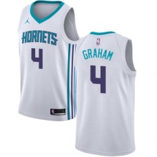 Men's Nike Jordan Charlotte Hornets #4 Devonte Graham Swingman White NBA Jersey - Association Edition