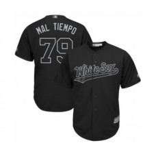 Men's Chicago White Sox #79 Jose Abreu Mal Tiempo Authentic Black 2019 Players Weekend Baseball Jersey