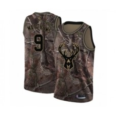 Men's Milwaukee Bucks #9 Wesley Matthews Swingman Camo Realtree Collection Basketball Stitched Jersey