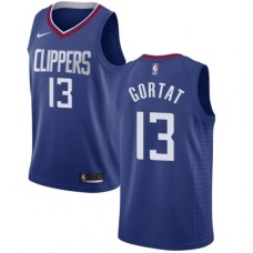 Men's Nike Los Angeles Clippers #13 Marcin Gortat Swingman Blue NBA Jersey - Icon Edition