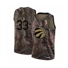 Men's Toronto Raptors #33 Marc Gasol Swingman Camo Realtree Collection 2019 Basketball Finals Champions Jersey