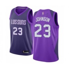 Men's Phoenix Suns #23 Cameron Johnson Authentic Purple Basketball Stitched Jersey - City Edition