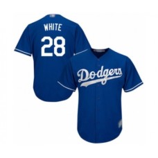 Men's Los Angeles Dodgers #28 Tyler White Royal Blue Alternate Flex Base Authentic Collection Baseball Player Stitched Jersey