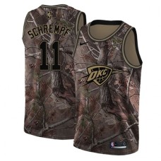 Men's Nike Oklahoma City Thunder #11 Detlef Schrempf Swingman Camo Realtree Collection NBA Jersey