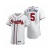 Men's Atlanta Braves #5 Freddie Freeman Nike White 2020 Authentic Stitched Jersey