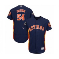 Men's Houston Astros #54 Roberto Osuna Navy Blue Alternate Flex Base Authentic Collection 2019 World Series Bound Baseball Stitched Jersey