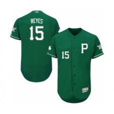 Men's Pittsburgh Pirates #15 Pablo Reyes Green Celtic Flexbase Authentic Collection Baseball Player Stitched Jersey