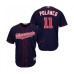 Men's Minnesota Twins #11 Jorge Polanco Replica Navy Blue Alternate Road Cool Base Baseball Jersey