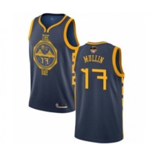 Men's Golden State Warriors #17 Chris Mullin Swingman Navy Blue Basketball 2019 Basketball Finals Bound Jersey - City Edition