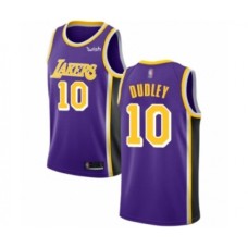 Men's Los Angeles Lakers #10 Jared Dudley Authentic Purple Basketball Jersey - Statement Edition