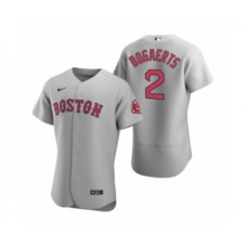 Men's Boston Red Sox #2 Xander Bogaerts Nike Gray Authentic Road Stitched Jersey