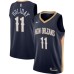 Men's New Orleans Pelicans #11 Jrue Holiday Nike Navy 2020-21 Swingman Stitched Jersey