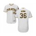 Men's Pittsburgh Pirates #36 Jose Osuna White Home Flex Base Authentic Collection Baseball Player Stitched Jersey