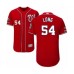 Men's Washington Nationals #54 Kevin Long Red Alternate Flex Base Authentic Collection 2019 World Series Champions Baseball Stitched Jersey