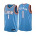 Men's Los Angeles Clippers #1 Jerome Robinson Authentic Blue Basketball Stitched Jersey - City Edition