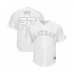 Men's Houston Astros #27 Jose Altuve Tuve Authentic White 2019 Players Weekend Baseball Jersey