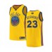 Men's Golden State Warriors #23 Mitch Richmond Swingman Gold 2019 Basketball Finals Bound Basketball Jersey - City Edition