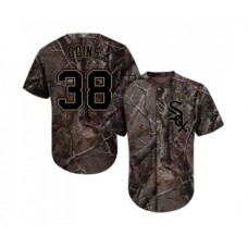 Men's Chicago White Sox #38 Ryan Goins Authentic Camo Realtree Collection Flex Base Baseball Jersey