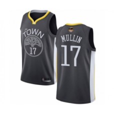 Men's Golden State Warriors #17 Chris Mullin Swingman Black 2019 Basketball Finals Bound Basketball Jersey - Statement Edition