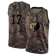 Men's Nike Memphis Grizzlies #17 Garrett Temple Swingman Camo Realtree Collection NBA Jersey