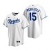 Men's Nike Kansas City Royals #15 Whit Merrifield White Home Stitched Baseball Jersey