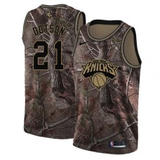 Men's Nike New York Knicks #21 Damyean Dotson Swingman Camo Realtree Collection NBA Jersey