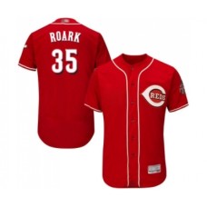 Men's Cincinnati Reds #35 Tanner Roark Red Alternate Flex Base Authentic Collection Baseball Jersey